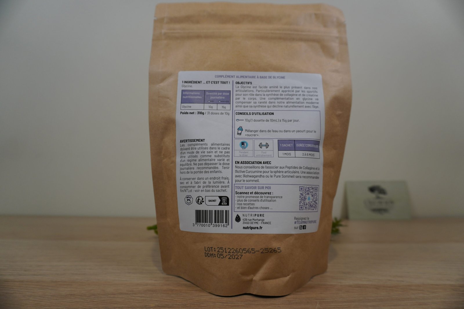 Nutripure - Glycine 310gr – Image 2