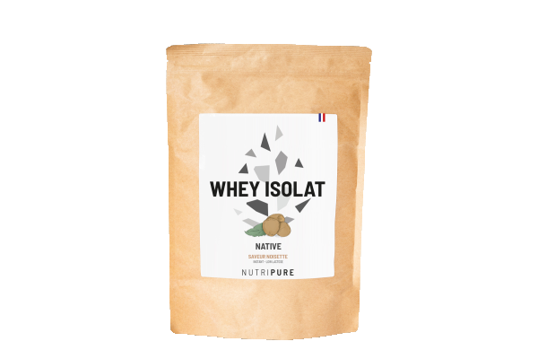 Whey native isolate noisette – Protéines de lait | Nutripure
