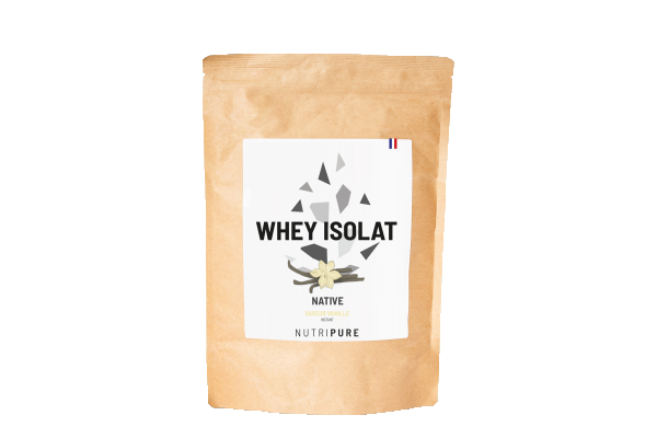 Whey native isolate vanille – Protéines de lait | Nutripure